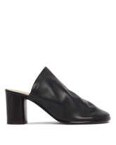 Black Leather Mules | PDP | Antonia