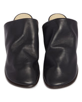 Black Leather Mules | PDP | Antonia