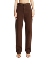 Brown Five-Pocket Jeans - Women's trousers | PLP | Antonia
