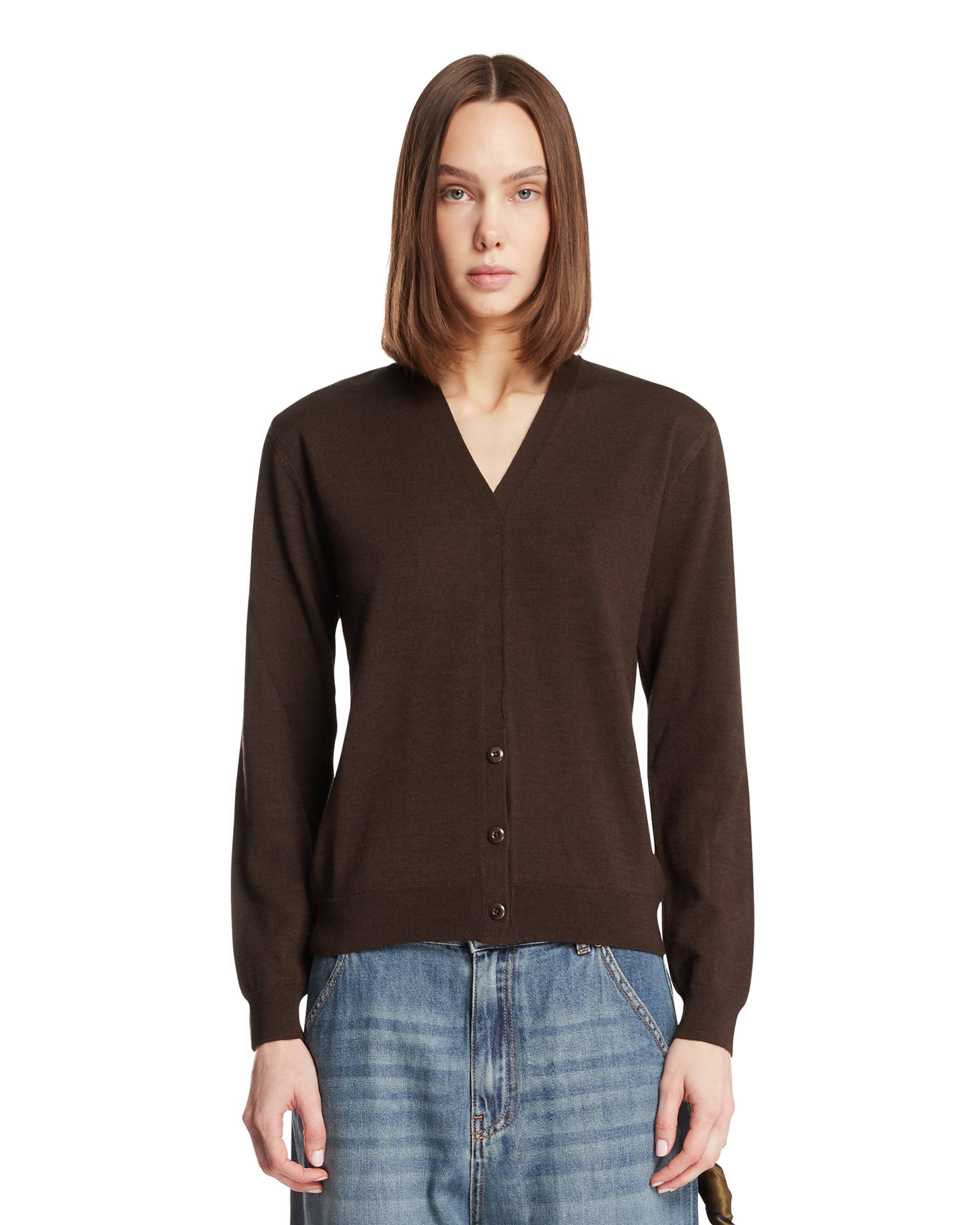 Brown Convertible Sweater | LEMAIRE - Antonia