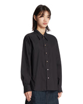 Black Cotton and Silk Shirt | PDP | Antonia