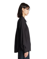 Black Cotton and Silk Shirt | PDP | Antonia