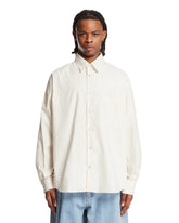 Camicia In Cotone E Seta Bianca - LEMAIRE UOMO | PLP | Antonia
