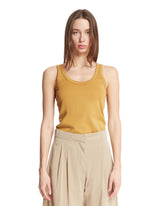 Yellow Ochre Cotton Top - LEMAIRE WOMEN | PLP | Antonia