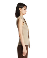 Beige Ribbed Top | PDP | Antonia