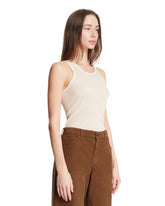 Top In Viscosa E Seta Beige | PDP | Antonia