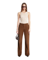 Beige Viscose and Silk Top - LEMAIRE WOMEN | PLP | Antonia