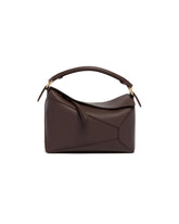 Brown Small Puzzle Edge Bag | PDP | Antonia