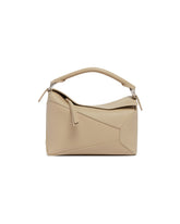 Brown Small Puzzle Edge Bag | PDP | Antonia