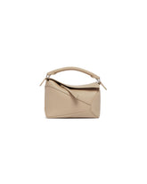 Beige Mini Puzzle Edge Bag | PDP | Antonia