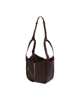 Brown Hammock Flip Leather Bag | PDP | Antonia