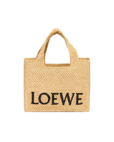 LOEWE Paulas Ibiza Small Font Tote Bag | PDP | Antonia