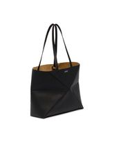 Black Medium Fold Puzzle Tote Bag | PDP | Antonia