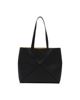 Black Medium Fold Puzzle Tote Bag | PDP | Antonia