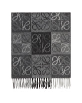 Gray Large Anagram Scarf - Loewe men | PLP | Antonia