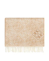 Sciarpa Anagram In Cashmere E Lana Beige - Loewe uomo | PLP | Antonia