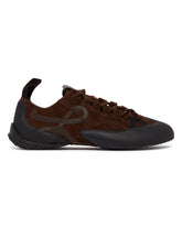 Brown Suede Grip Sneakers | PDP | Antonia