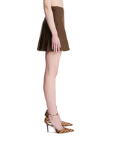 Green Pleated Mini Skirt | PDP | Antonia