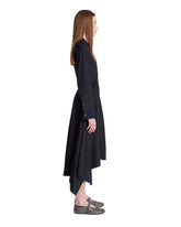 Blue Draped Cotton Dress | PDP | Antonia