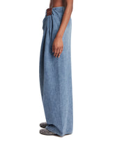 Blue Draped Jeans | PDP | Antonia