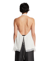 Silk Open-back Blouse | PDP | Antonia