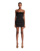 Black Lace-Trim Corset Mini Dress | PDP | Antonia