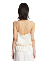 White V-Neck Lace Top | PDP | Antonia