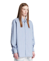 Blue Striped Cotton Shirt | PDP | Antonia