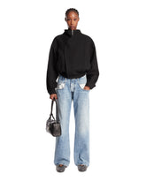 Blue Straight-Leg Jeans with Contrasting Pockets | PDP | Antonia