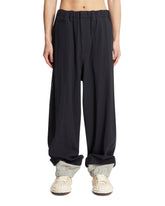 Blue Relaxed Cotton Pants - Men's trousers | PLP | Antonia