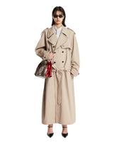 Trench Doppiopetto In Cotone Beige | PDP | Antonia