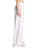 White Technical Fabric Wide-Leg Pants | PDP | Antonia