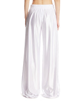 White Technical Fabric Wide-Leg Pants | PDP | Antonia