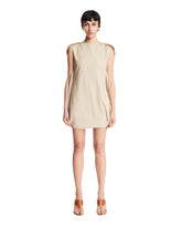 Beige Cotton Mini Dress - Women's dresses | PLP | Antonia
