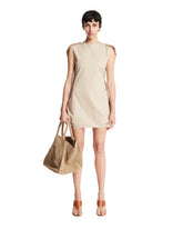 Beige Cotton Mini Dress - Women's dresses | PLP | Antonia