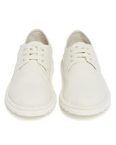 White Sancrespella Derby Lace-Up Shoes | PDP | Antonia