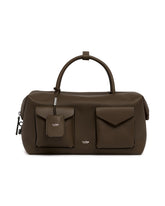 Borsa Bauletto Large Holdall Cargo in Pelle Verde | PDP | Antonia
