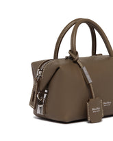 Taupe Holdall Small Bauletto Bag | PDP | Antonia