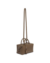 Borsa Bauletto Media Holdall In Pelle Color Taupe | PDP | Antonia