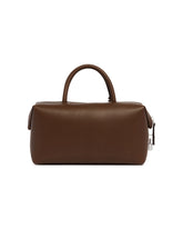 Borsa Bauletto Media Holdall In Pelle Marrone | PDP | Antonia