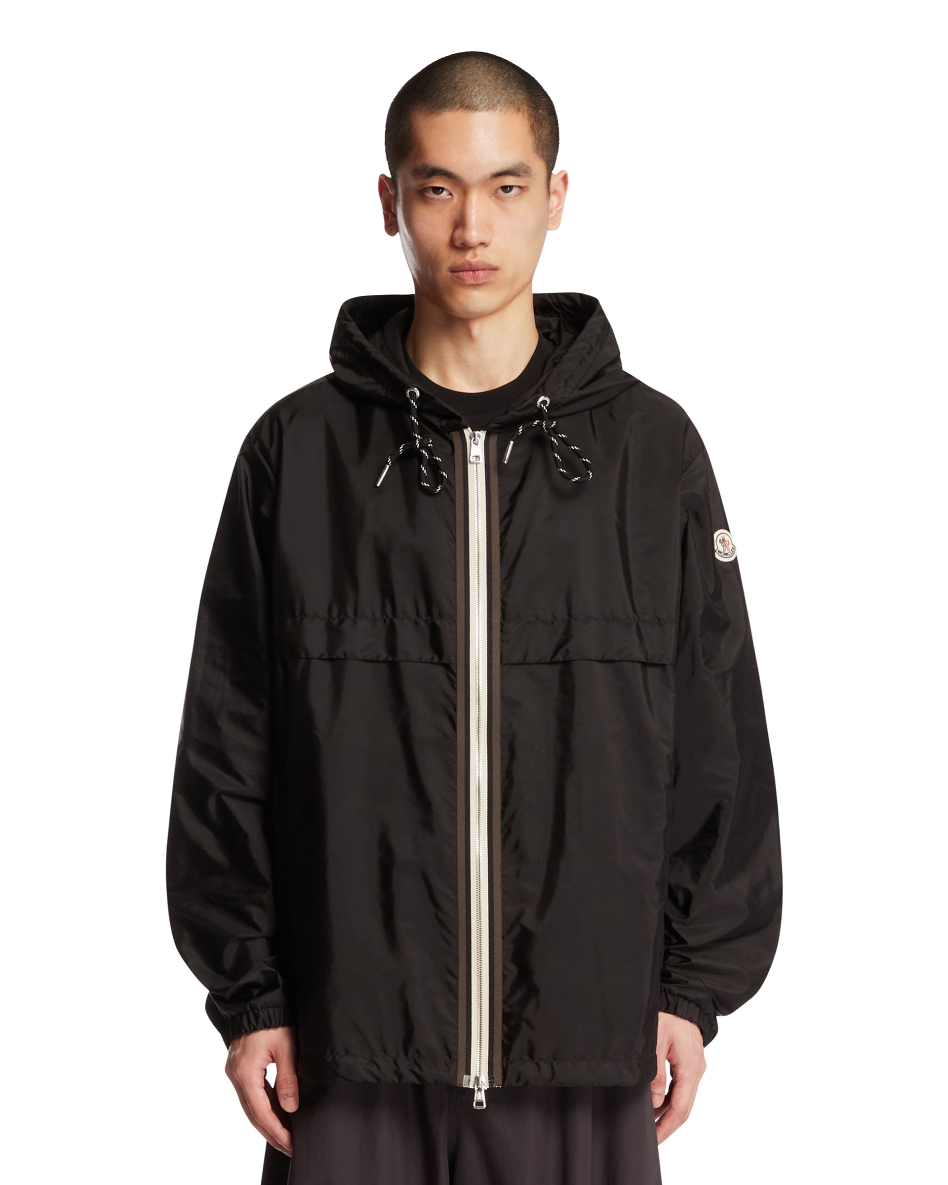 Black Nidge Hooded Jacket | MONCLER - Antonia