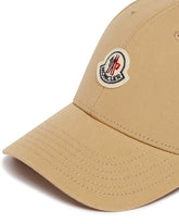 Beige Cotton Logo Cap | PDP | Antonia