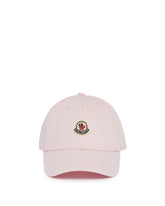 Pink Cotton Logo Cap - MONCLER WOMEN | PLP | Antonia