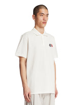 White Triple Patch Polo Shirt | PDP | Antonia