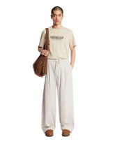 Beige Logo T-Shirt - Moncler men | PLP | Antonia