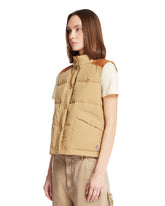 Beige Padded Gilet | PDP | Antonia