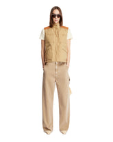 Beige Padded Gilet | PDP | Antonia