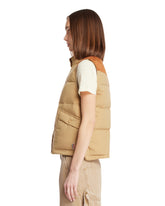 Beige Padded Gilet | PDP | Antonia
