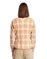 Beige Quilted Check Shirt | PDP | Antonia