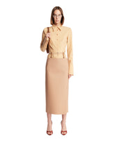 Pink Suspended Pencil Skirt - MUGLER WOMEN | PLP | Antonia